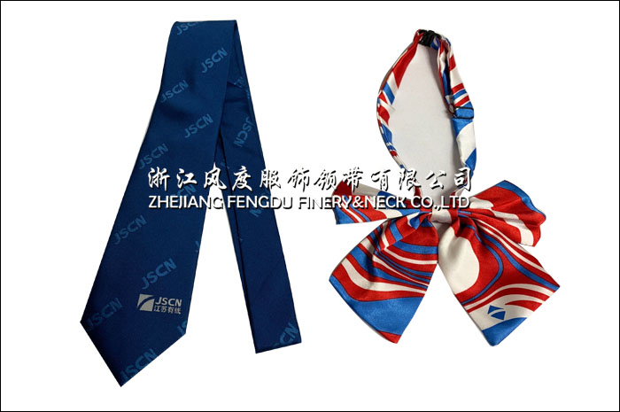 滌絲領(lǐng)帶 仿絲領(lǐng)花 標記